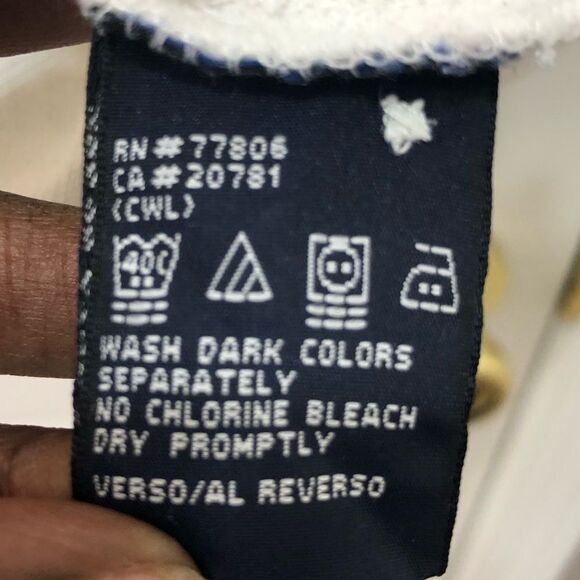 Tommy Hilfiger white shirt sleeve two button polo shirt, size medium - Picture 7 of 11